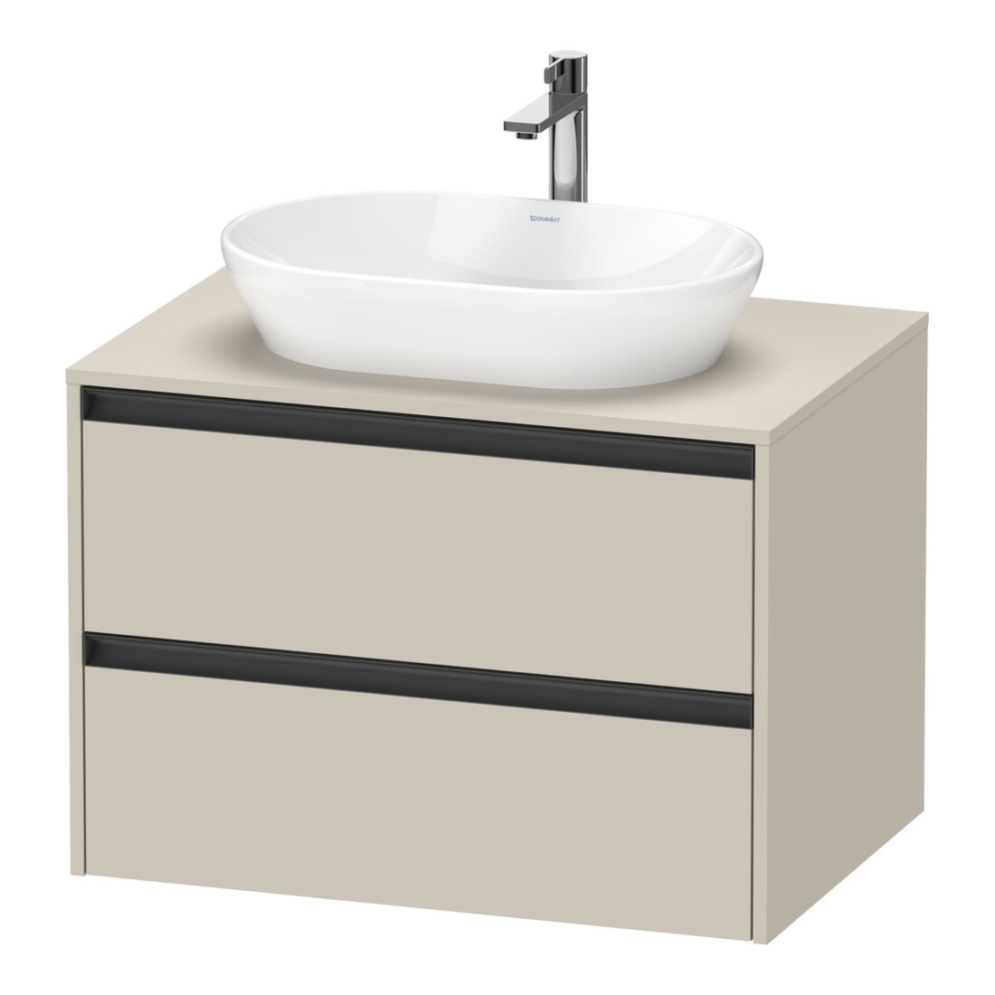 Duravit Meuble sous-lavabo Ketho.2 80x55cm, T m, Pl m 1 découpe, suspendu