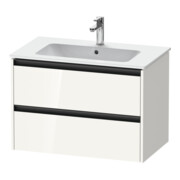 Duravit Meuble sous lavabo Ketho.2 81x48 cm, blanc brillant, 2 tiroirs, suspendu