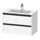 Duravit Meuble sous lavabo Ketho.2 81x48 cm, blanc mat, 2 tiroirs, suspendu-1