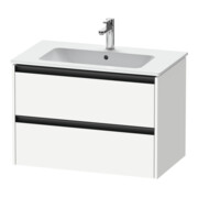 Duravit Meuble sous lavabo Ketho.2 81x48 cm, blanc mat, 2 tiroirs, suspendu