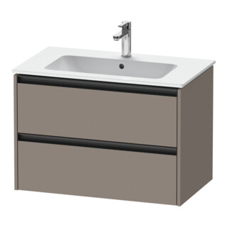 Duravit Meuble sous lavabo Ketho.2 81x48 cm, blanc mat, 2 tiroirs, suspendu