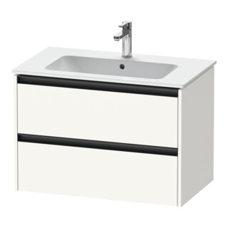 Duravit Meuble sous lavabo Ketho.2 81x48 cm, blanc mat, 2 tiroirs, suspendu