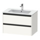 Duravit Meuble sous lavabo Ketho.2 81x48 cm, blanc mat, 2 tiroirs, suspendu-1