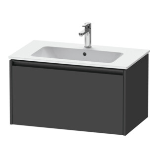 Duravit Meuble sous-lavabo Ketho.2 81x48 cm, graph ma, 1 tiroir, suspendu