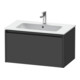 Duravit Meuble sous-lavabo Ketho.2 81x48 cm, graph ma, 1 tiroir, suspendu-1