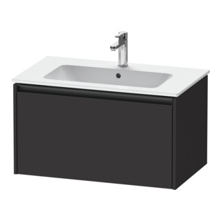 Duravit Meuble sous lavabo Ketho.2 81x48 cm, graphite mat, 1 tiroir, suspendu