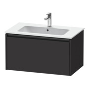Duravit Meuble sous lavabo Ketho.2 81x48 cm, graphite mat, 1 tiroir, suspendu