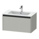 Duravit Meuble sous-lavabo Ketho.2 81x48 cm, gris béton, 1 tiroir, suspendu-1