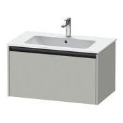 Duravit Meuble sous-lavabo Ketho.2 81x48 cm, gris béton, 1 tiroir, suspendu