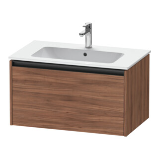 Duravit Meuble sous lavabo Ketho.2 81x48 cm, noyer naturel, 1 tiroir, suspendu
