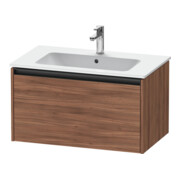 Duravit Meuble sous lavabo Ketho.2 81x48 cm, noyer naturel, 1 tiroir, suspendu