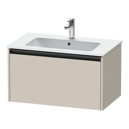 Duravit Meuble sous-lavabo Ketho.2 81x48 cm, Tau mat, 1 tiroir, suspendu