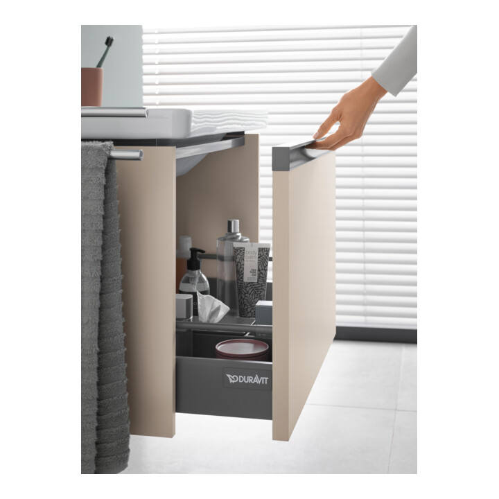 Duravit Meuble sous-lavabo Ketho.2 81x48 cm, Tau mat, 1 tiroir, suspendu