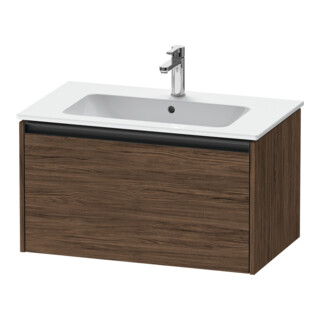 Duravit Meuble sous-lavabo Ketho.2 81x48cm, noyer foncé, 1 tiroir, suspendu