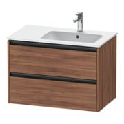 Duravit Meuble sous-lavabo Ketho.2 81x48x54,9 cm, avec évier à droite, noyer naturel