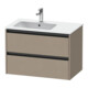 Duravit Meuble sous-lavabo Ketho.2 81x48x54,9 cm, avec évier gauche, lin-1