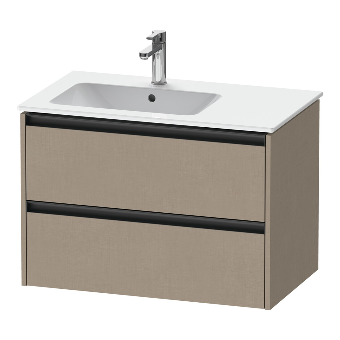 Duravit Meuble sous-lavabo Ketho.2 81x48x54,9 cm, avec évier gauche, lin