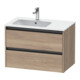Duravit Meuble sous-lavabo Ketho.2 81x48x54,9 cm, avec siphon à gauche, marbre œuf-1