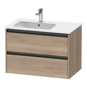 Duravit Meuble sous-lavabo Ketho.2 81x48x54,9 cm, avec siphon à gauche, marbre œuf