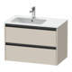 Duravit Meuble sous-lavabo Ketho.2 81x48x54,9 cm, avec siphon à gauche, Tau mat-1