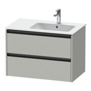 Duravit Meuble sous-lavabo Ketho.2 81x48x54,9 cm, avec trou robinet à droite, gris béton