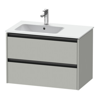 Duravit Meuble sous lavabo Ketho.2 81x48x54,9 cm, f WT m B gauche, béton gris