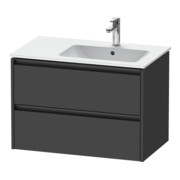 Duravit Meuble sous-lavabo Ketho.2 81x48x54,9 cm, p. lavabo c. bac, graph ma