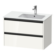 Duravit Meuble sous-lavabo Ketho.2 81x48x54,9 cm, p. lave-mains c. lavabo à droite, blanc brillant