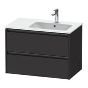 Duravit Meuble sous-lavabo Ketho.2 81x48x54,9 cm, pour lavabo à droite, graphite mat
