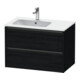 Duravit Meuble sous-lavabo Ketho.2 81x48x54,9 cm, pour lavabo avec siphon à gauche, blanc œuf-1
