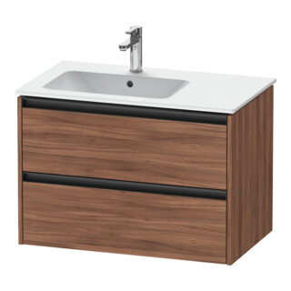 Duravit Meuble sous-lavabo Ketho.2 81x48x54,9 cm, pour lavabo avec siphon à gauche, noyer naturel