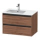 Duravit Meuble sous-lavabo Ketho.2 81x48x54,9 cm, pour lavabo avec siphon à gauche, noyer naturel-1