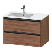 Duravit Meuble sous-lavabo Ketho.2 81x48x54,9 cm, pour lavabo avec siphon à gauche, noyer naturel