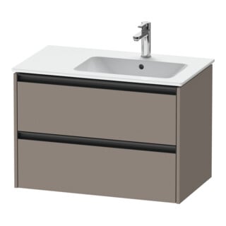 Duravit Meuble sous lavabo Ketho.2 81x48x54,9 cm, pour lavabo avec trop-plein, mat basique, à droite