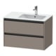 Duravit Meuble sous lavabo Ketho.2 81x48x54,9 cm, pour lavabo avec trop-plein, mat basique, à droite-1