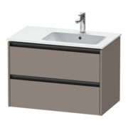 Duravit Meuble sous lavabo Ketho.2 81x48x54,9 cm, pour lavabo avec trop-plein, mat basique, à droite
