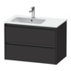 Duravit Meuble sous-lavabo Ketho.2 81x48x54,9 cm, pour vasque, à gauche, graphite mat-1