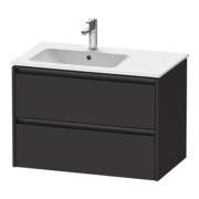 Duravit Meuble sous-lavabo Ketho.2 81x48x54,9 cm, pour vasque, à gauche, graphite mat