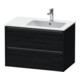 Duravit Meuble sous-lavabo Ketho.2 81x48x54,9cm, p/ lavabo à droite, blanc œuf-1