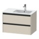 Duravit Meuble sous-lavabo Ketho.2 81x48x54,9cm, p/ LV c/ cuve droite, Tau mat-1