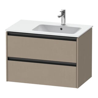 Duravit Meuble sous lavabo Ketho.2 81x48x54,9cm, p/vasque c/bonnet, lin