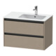 Duravit Meuble sous lavabo Ketho.2 81x48x54,9cm, p/vasque c/bonnet, lin-1