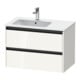 Duravit Meuble sous-lavabo Ketho.2 81x48x54,9cm, pour lavabo avec siphon à gauche, blanc brillant-1