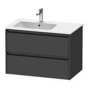 Duravit Meuble sous-lavabo Ketho.2 81x48x54,9cm, pour lavabo avec trou gauche, gris mat