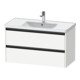 Duravit Meuble sous-lavabo Ketho.2 98,4x45,5 cm, blanc mat, 2 tiroirs, suspendu-1