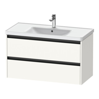 Duravit Meuble sous lavabo Ketho.2 98,4x45,5 cm, blanc mat, 2 tiroirs, suspendu