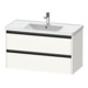 Duravit Meuble sous lavabo Ketho.2 98,4x45,5 cm, blanc mat, 2 tiroirs, suspendu-1
