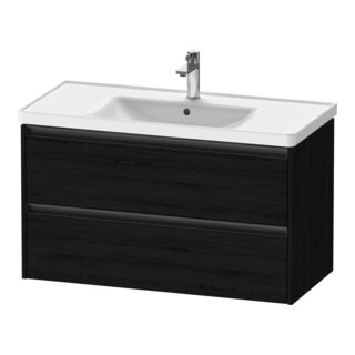 Duravit Meuble sous lavabo Ketho.2 98,4x45,5 cm, blanc œuf, 2 tiroirs, suspendu