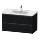 Duravit Meuble sous lavabo Ketho.2 98,4x45,5 cm, blanc œuf, 2 tiroirs, suspendu-1
