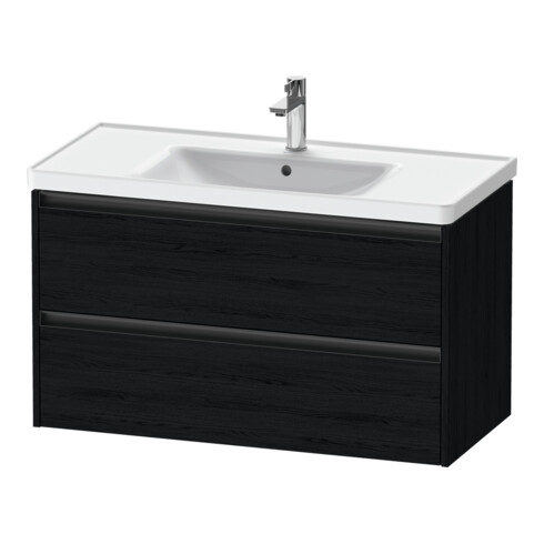 Duravit Meuble sous lavabo Ketho.2 98,4x45,5 cm, blanc œuf, 2 tiroirs, suspendu